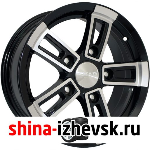 Колесный диск СКАД ТОР 6.5xR15 5×139.7 ET40 DIA98.5 черный матовый с полированным элементом в Ижевске
